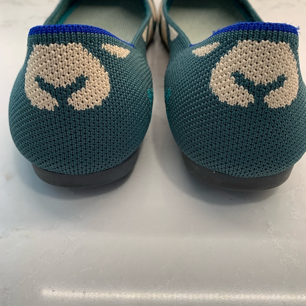 Rothy's Ikat Green Flats Shoes Size 9 - Picture 8 of 10